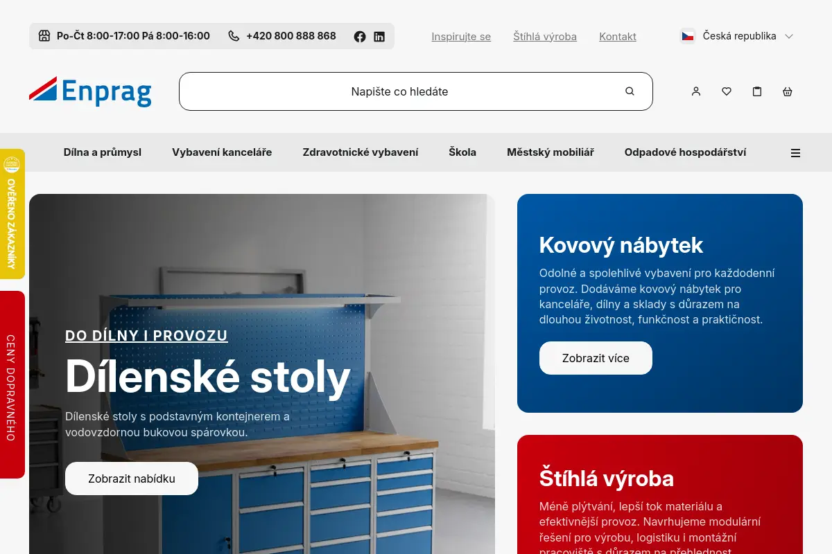 ENPRAG - kovový nábytek